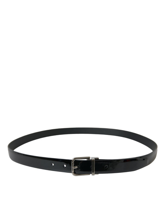 Fashionsarah.com Fashionsarah.com Dolce & Gabbana Elegant Leather Belt with Metal Buckle Closure