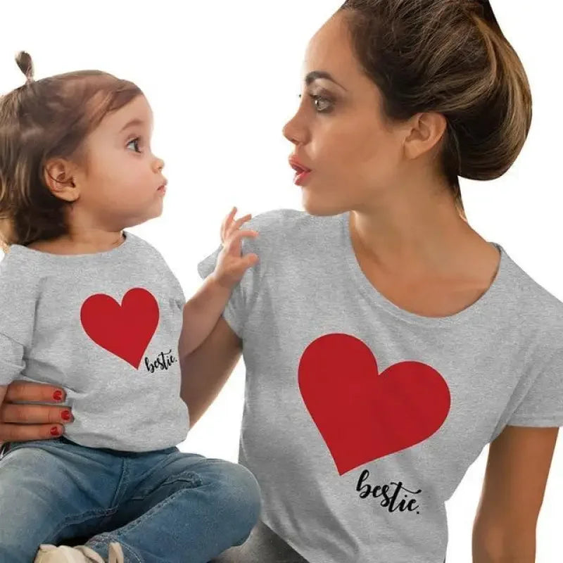 Mother Daughter Heart T-Shirts | Fashionsarah.com