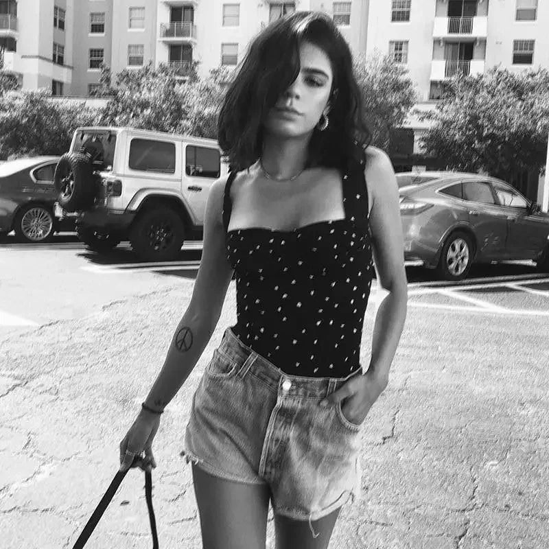 Women Polka Dot Top | Fashionsarah.com