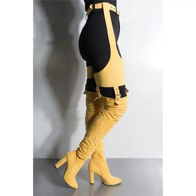 Waist Belted Boots | Fashionsarah.com