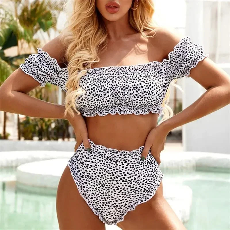High Waist Leopard Bikini | Fashionsarah.com