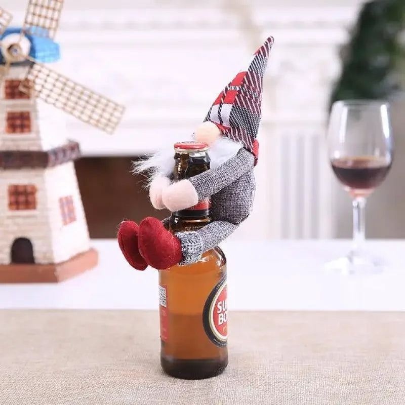 Christmas Wine Bottle Cover | Fashionsarah.com