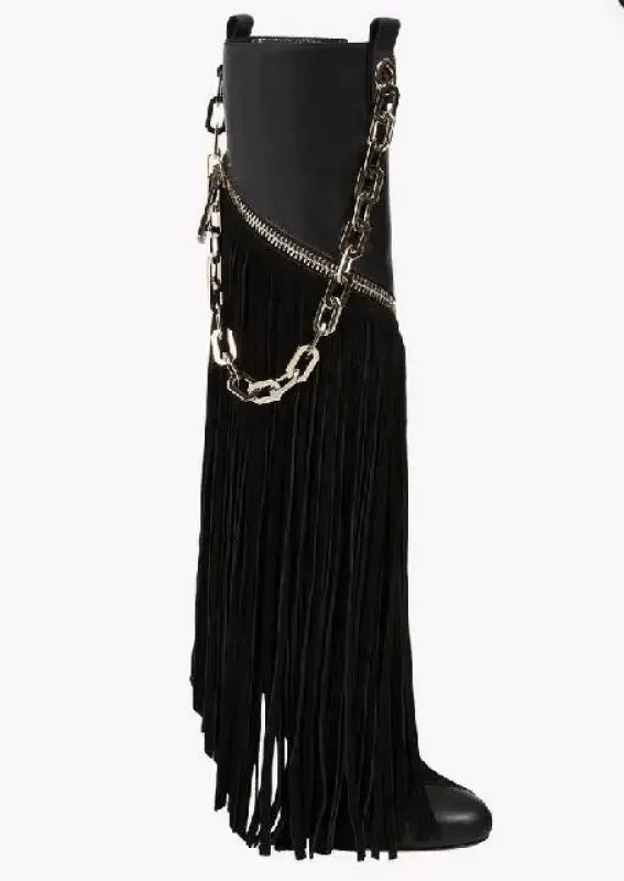 Stiletto Boots with Chains | Fashionsarah.com