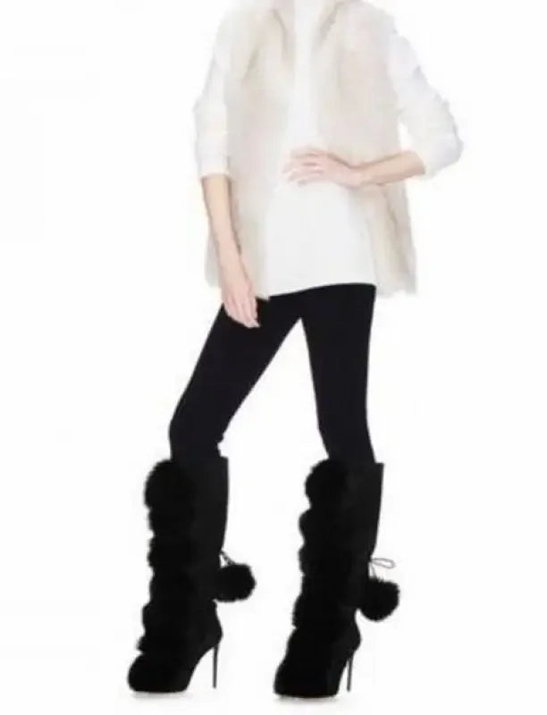 Fur Ball Women heeled Boots | Fashionsarah.com