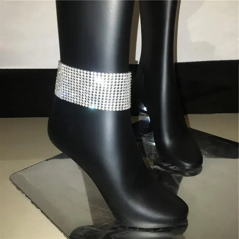 Rhinestones Ankle Bracelet | Fashionsarah.com