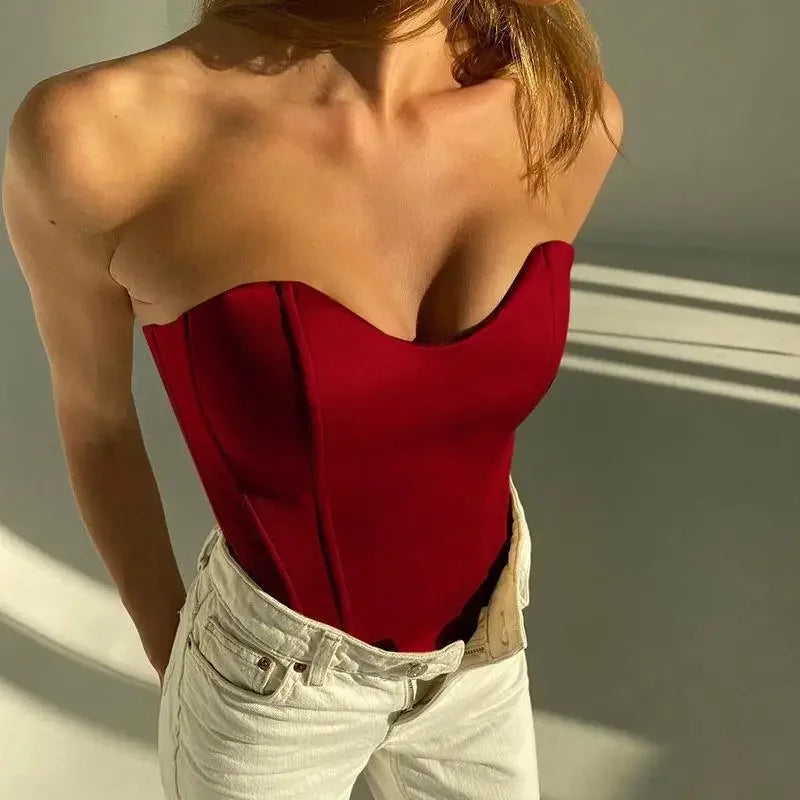 Women Strapless Corset Tops | Fashionsarah.com