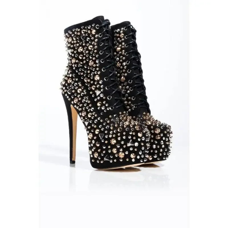 Luxury Rivet Studded Platform | Fashionsarah.com