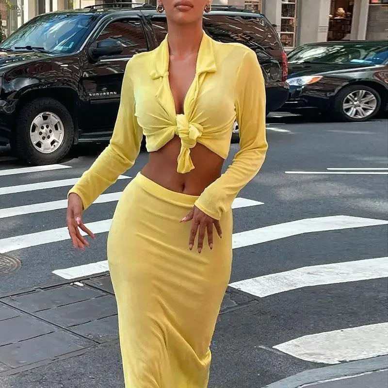 Women matching top with skirt | Fashionsarah.com