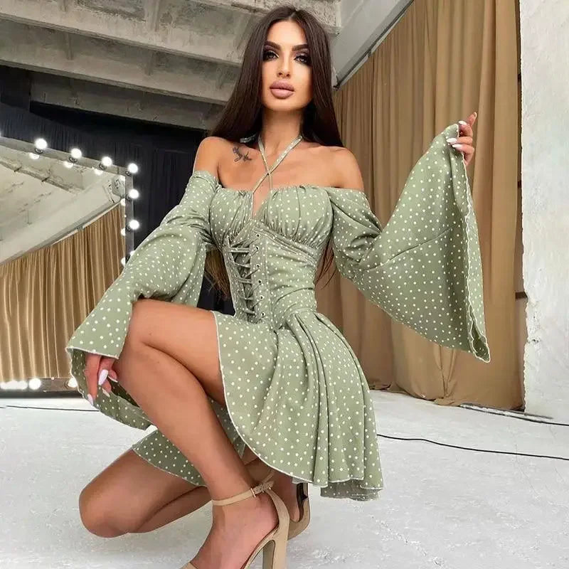 Corset Dot Sundress | Fashionsarah.com