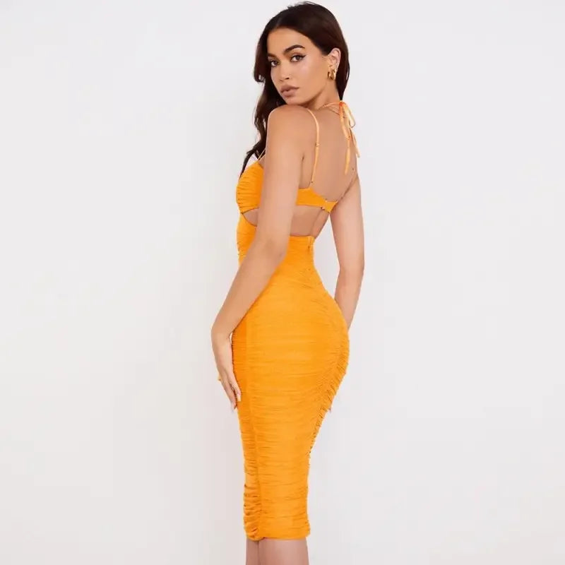 Strap Corset Long Dress | Fashionsarah.com