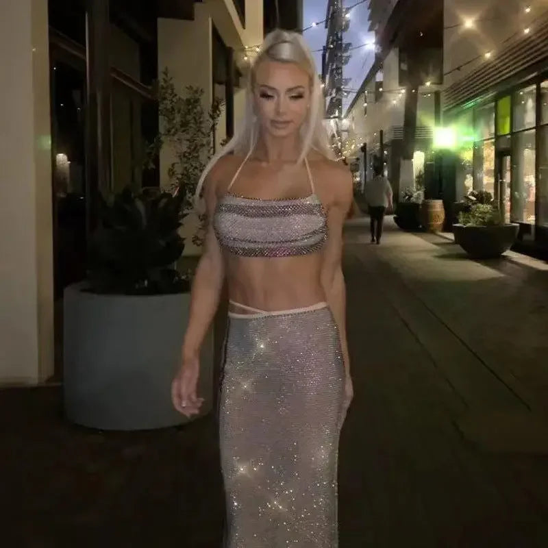 Summer Halter Bandage Set | Fashionsarah.com