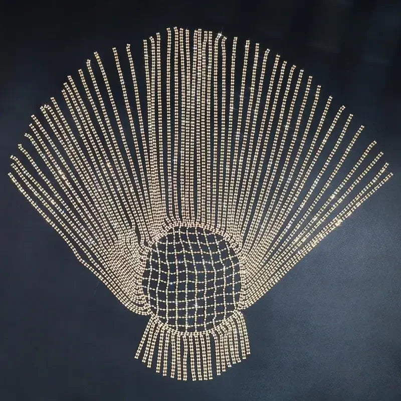 Rhinestone Long Fringed Hair Chain | Fashionsarah.com