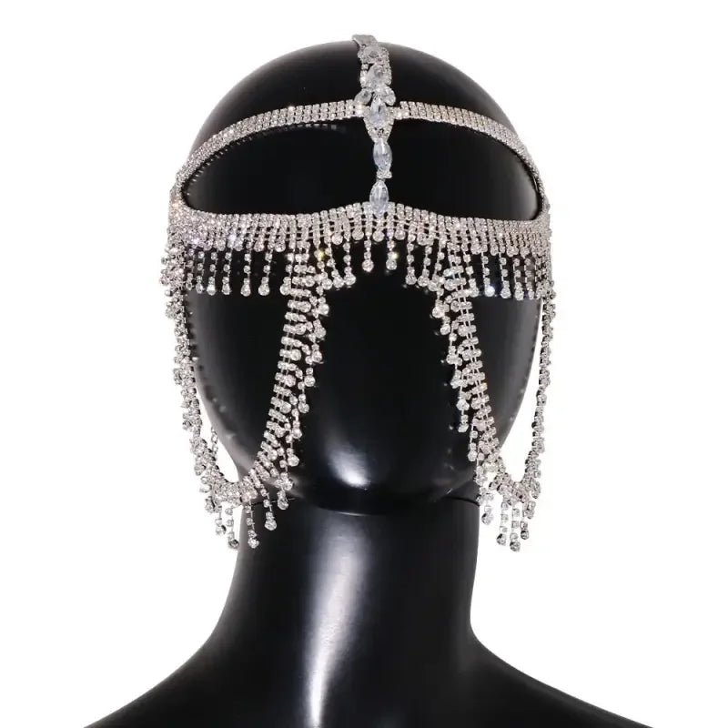 Fashion Rhinestone Tassel Mask | Fashionsarah.com