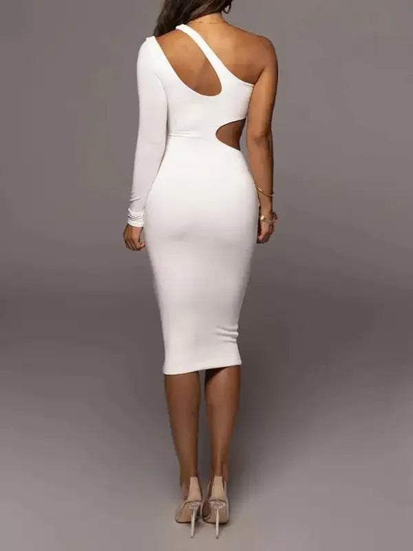 One Shoulder Sexy Cut Out Dresses | Fashionsarah.com