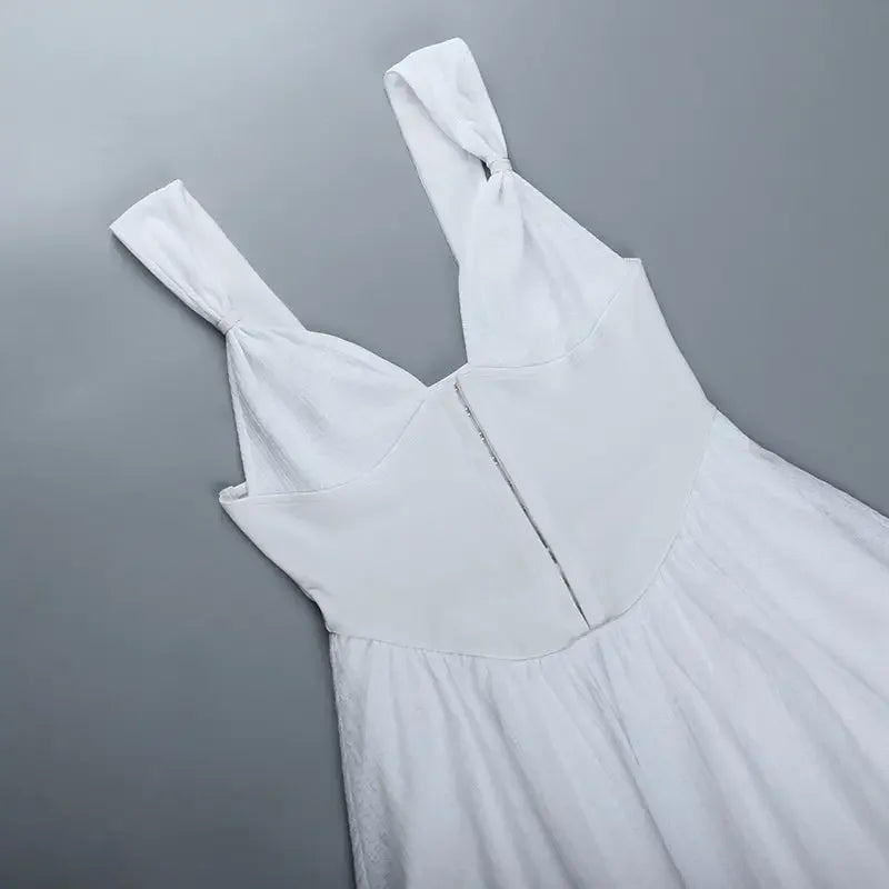 Deep V-Neck Corset Mini Dress | Fashionsarah.com