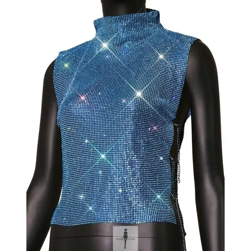 Fashionsarah.com Fashionsarah.com Turtleneck Rhinestone Women Top