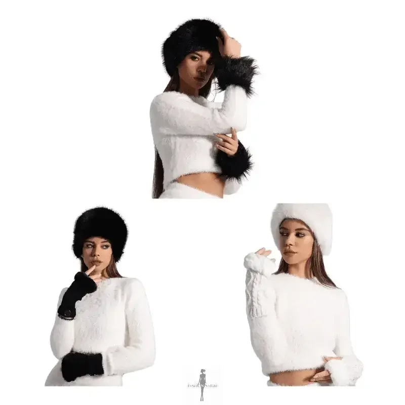 Fashionsarah.com Fashionsarah.com Winter Bucket Hat + Gloves