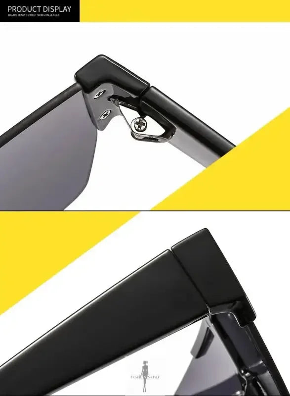 Fashionsarah.com Fashionsarah.com New Fashion Rimless Mirror Anti-UV Sunglasses