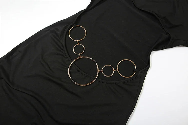 Black Hip Elegant Bodycon Dress - Fashionsarah.com