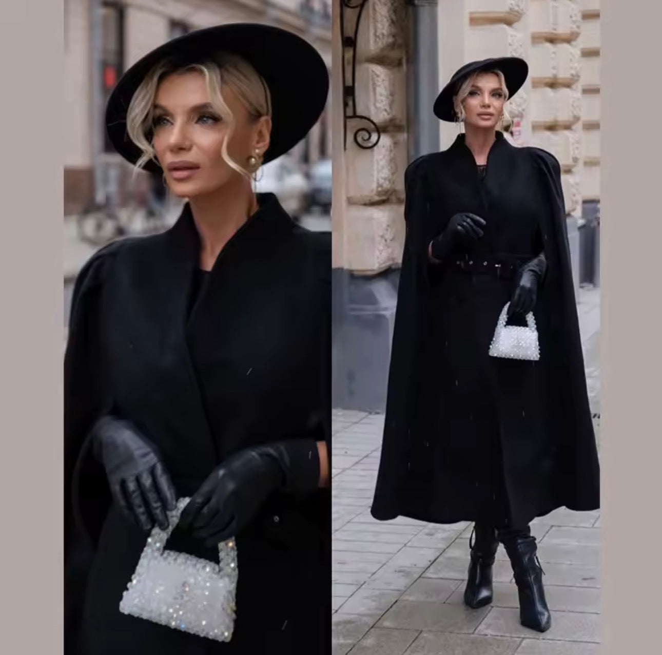 Elegant Belted Shoulder Pleated Coats - Fashionsarah.com