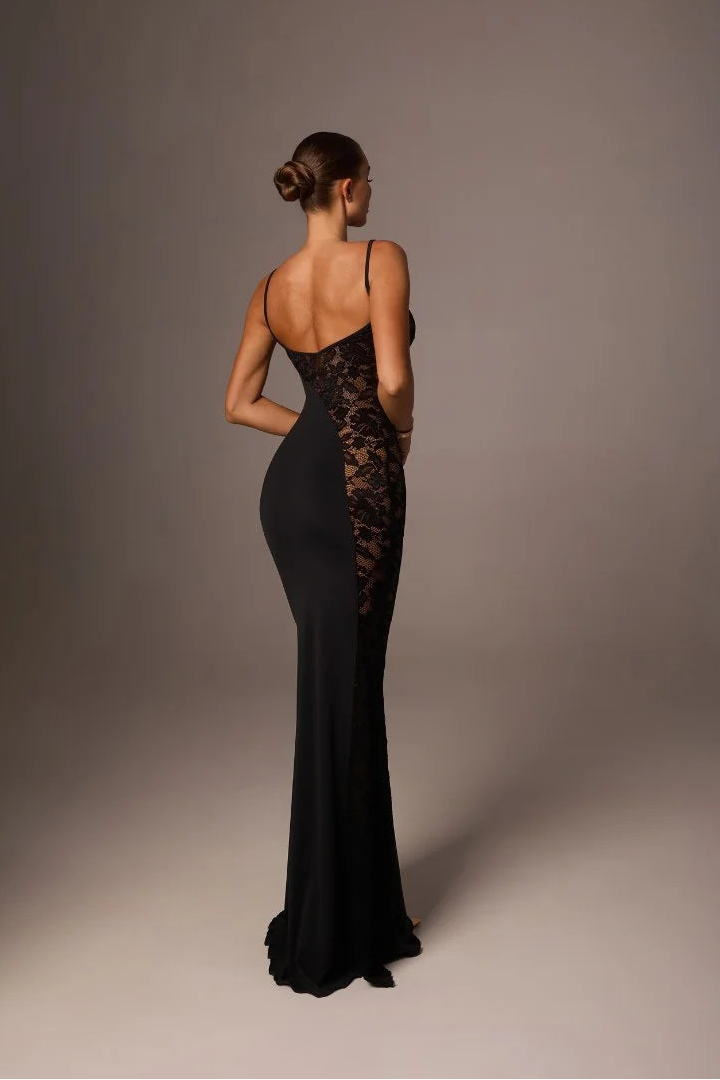 Black See Through Sleeveless Sling Dress