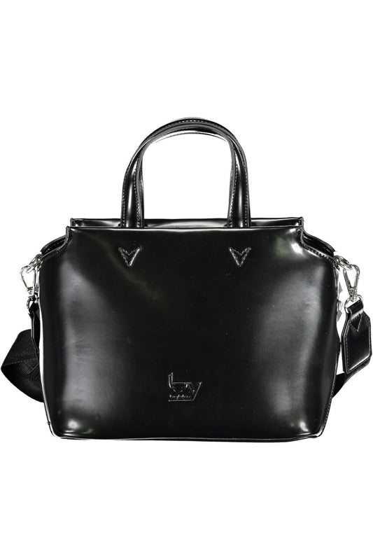 BYBLOS Elegant Black Two-Handle Bag with Contrasting Details | Fashionsarah.com