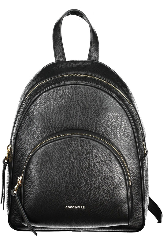 Fashionsarah.com Fashionsarah.com Coccinelle Elegant Black Leather Backpack