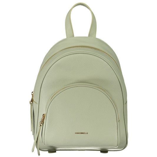 Coccinelle Green Leather Backpack | Fashionsarah.com