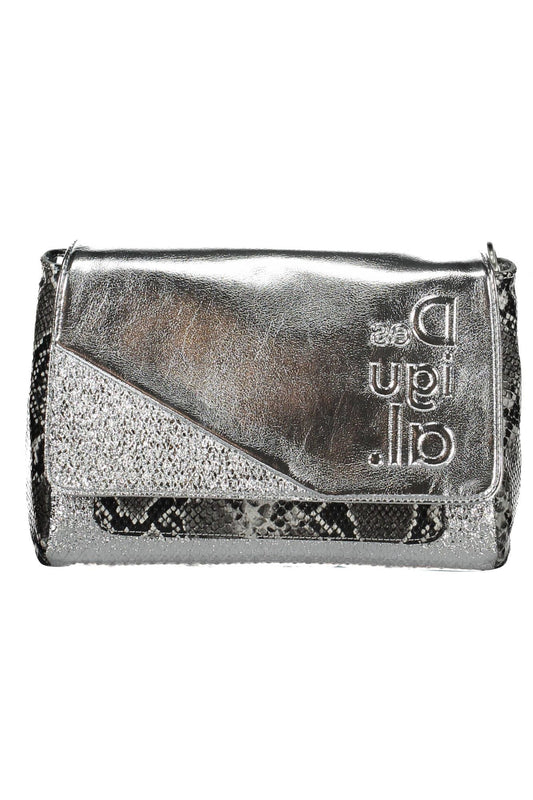 Fashionsarah.com Fashionsarah.com Desigual Elegant Silver Polyurethane Handbag