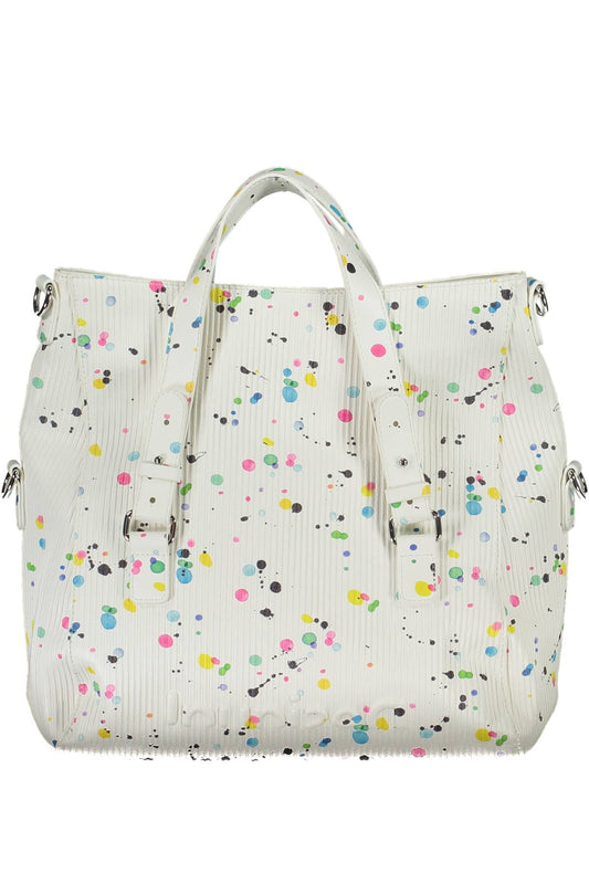Fashionsarah.com Fashionsarah.com Desigual Chic White Contrasting Detail Handbag