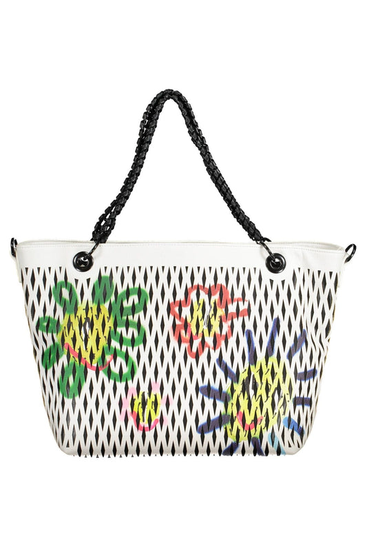 Fashionsarah.com Fashionsarah.com Desigual Chic White Chain-Handle Shoulder Bag