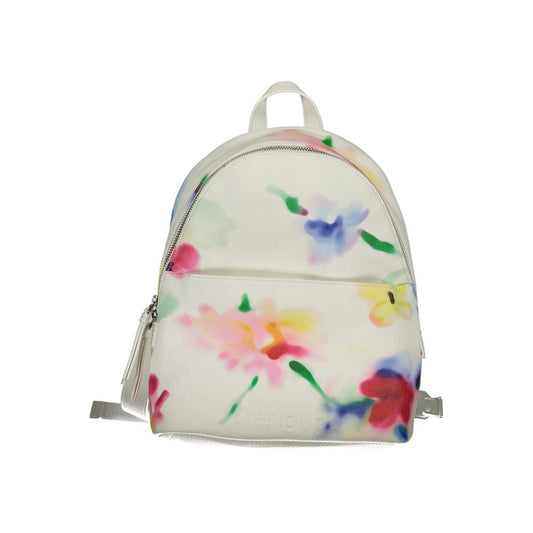 Desigual White Polyester Backpack | Fashionsarah.com