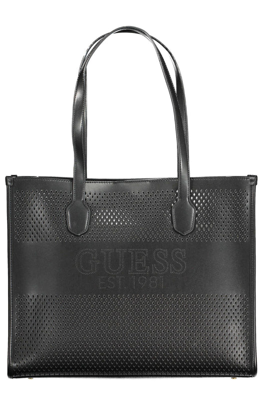 Guess Jeans Chic Black Convertible Shoulder Bag with Pochette | Fashionsarah.com