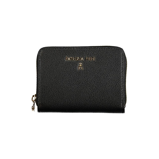 Patrizia Pepe Black Leather Wallet | Fashionsarah.com