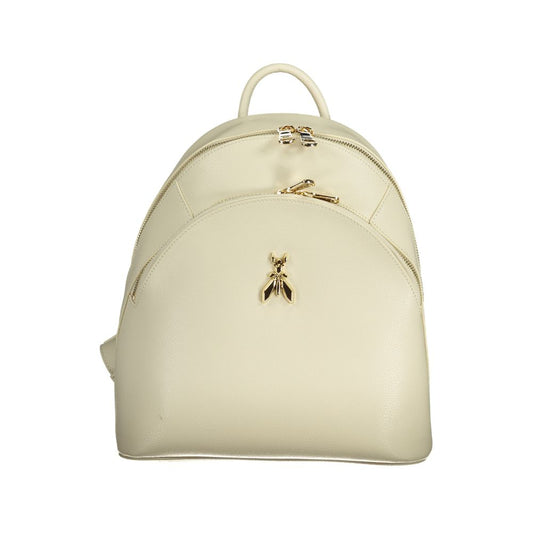 Patrizia Pepe White Leather Backpack | Fashionsarah.com
