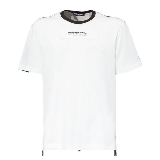 Dolce & Gabbana White Cotton T-Shirt | Fashionsarah.com