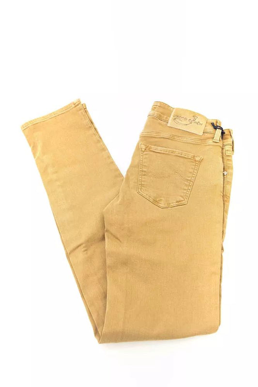 Fashionsarah.com Fashionsarah.com Jacob Cohen Chic Beige Vintage-Inspired Designer Jeans
