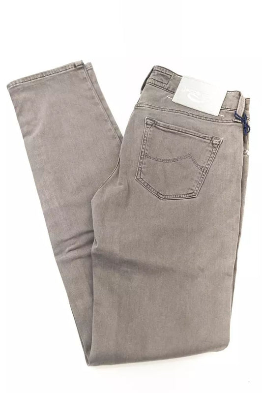 Fashionsarah.com Fashionsarah.com Jacob Cohen Chic Vintage-Inspired Gray 5-Pocket Jeans