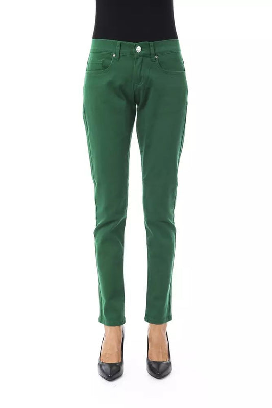 Fashionsarah.com Fashionsarah.com BYBLOS Chic Green Slim Fit Cotton Pants