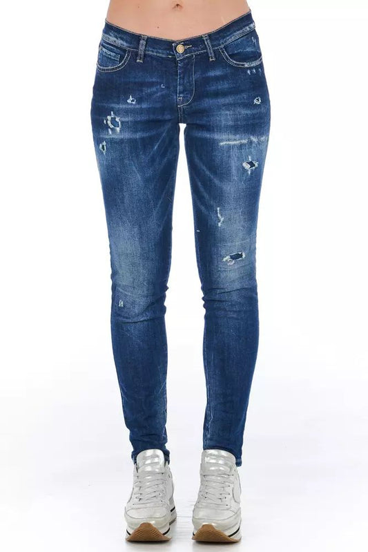 Fashionsarah.com Fashionsarah.com Frankie Morello Chic Worn Wash Skinny Denim Jeans