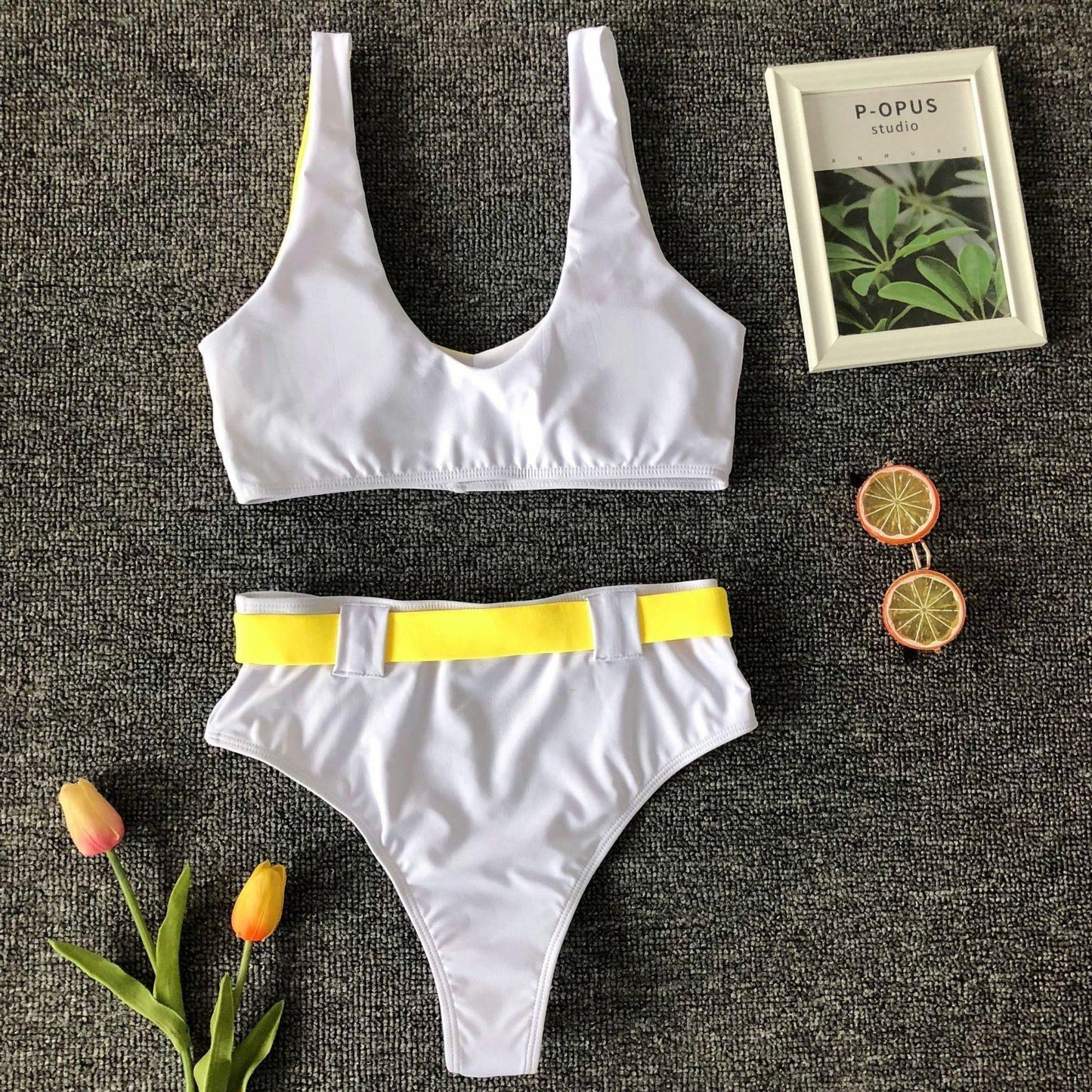 Cut Out High Waist Bikini | Fashionsarah.com