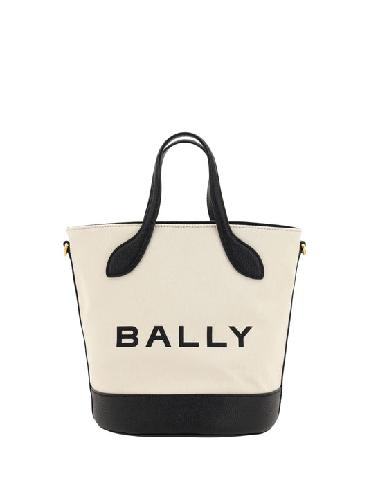 Fashionsarah.com Fashionsarah.com Bally White and Black Leather Bucket Bag