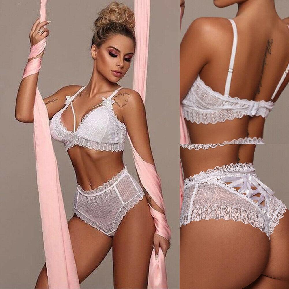 Women´s Underwear Bra Set Sexy Lingerie G-string Nightwear Lace Bandage  Clothes