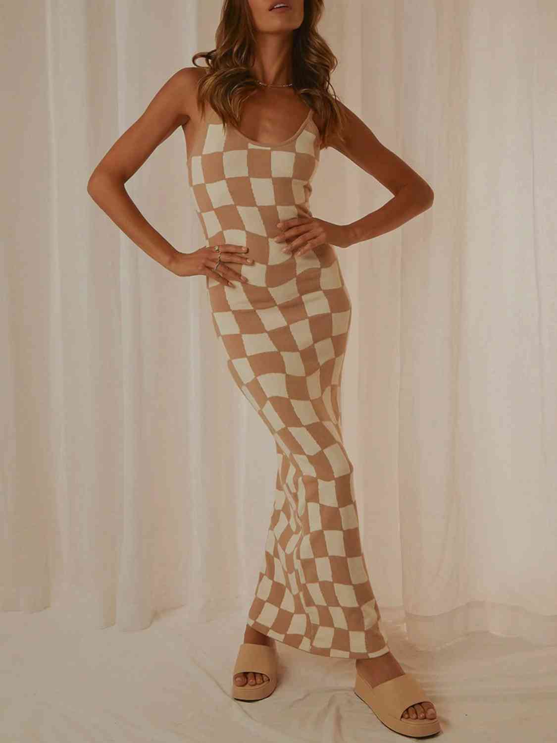 Spaghetti Strap Maxi Sweater Dress | Fashionsarah.com