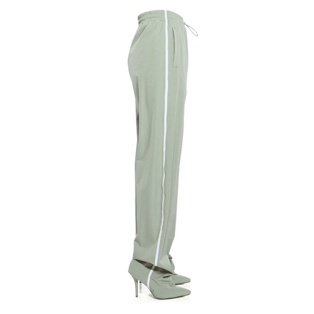 Women Striped Casual Pants attached with Boots | Fashionsarah.com