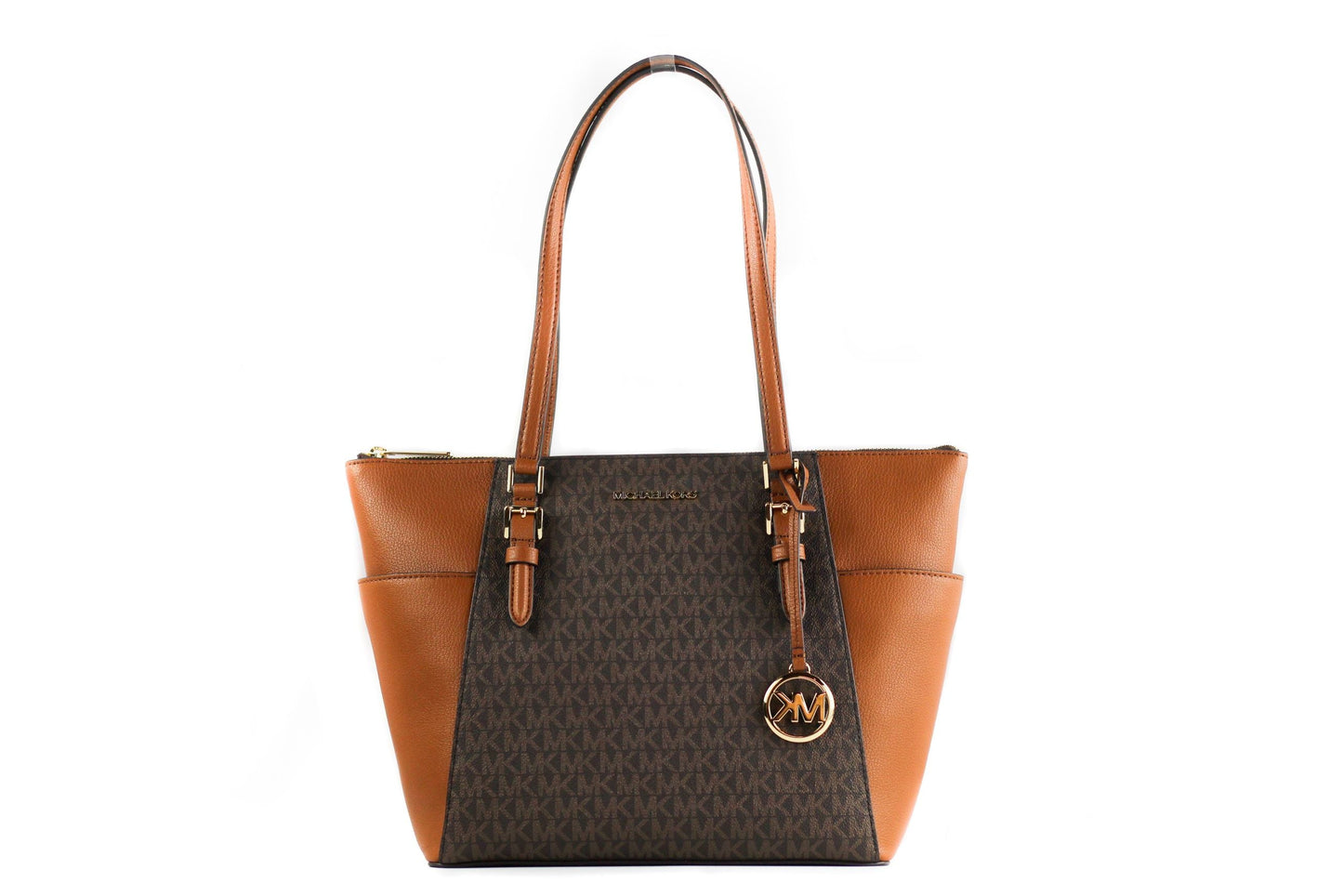 Michael Kors Charlotte Signature Leather Large Tote Bag | Fashionsarah.com