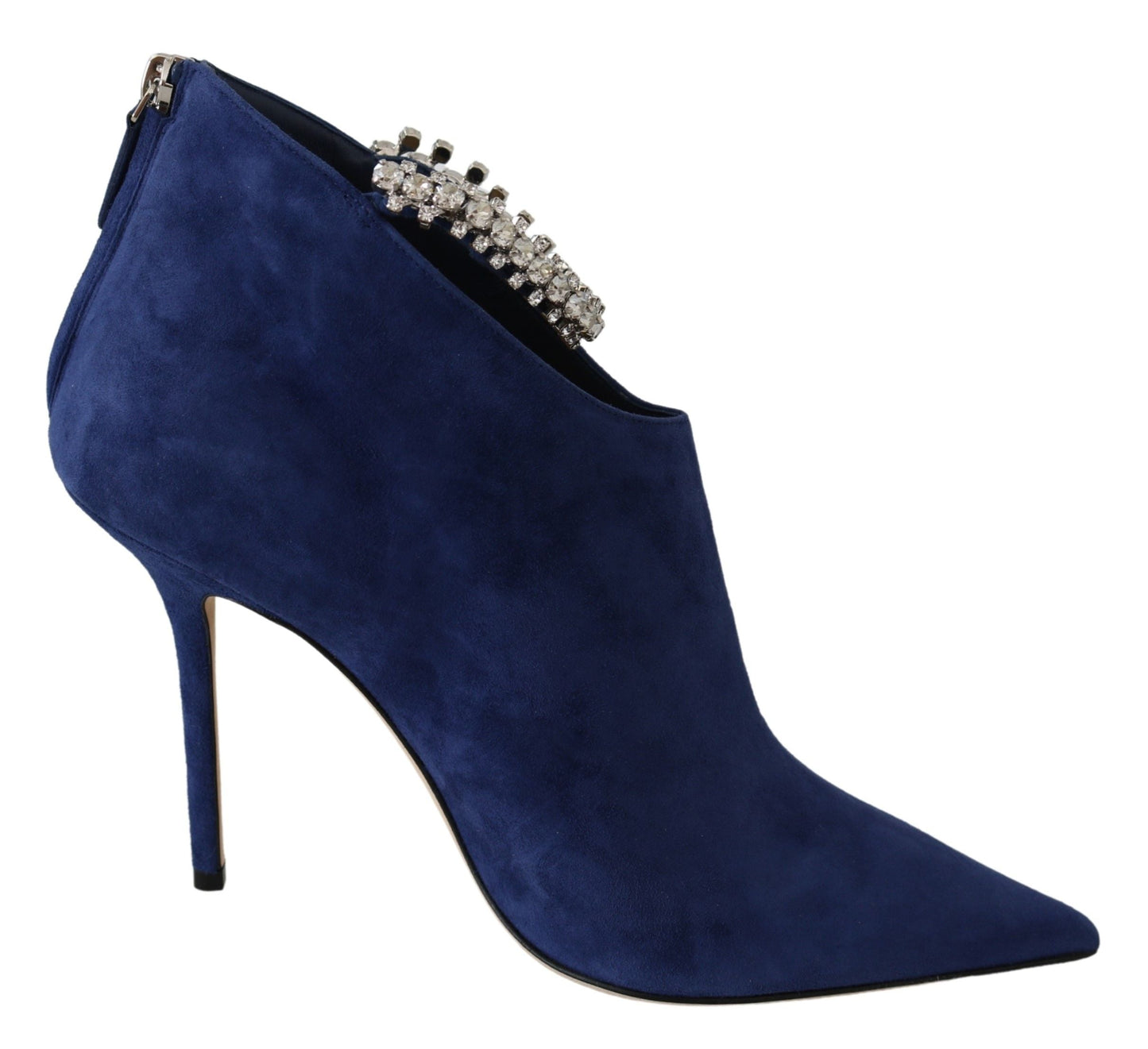 Jimmy Choo Pop Blue Leather Blaize 100 Boots Shoes | Fashionsarah.com