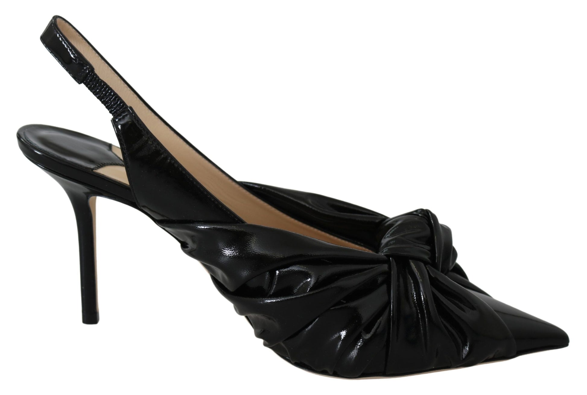 Jimmy Choo Black Patent Leather Annabell 85 Pumps | Fashionsarah.com