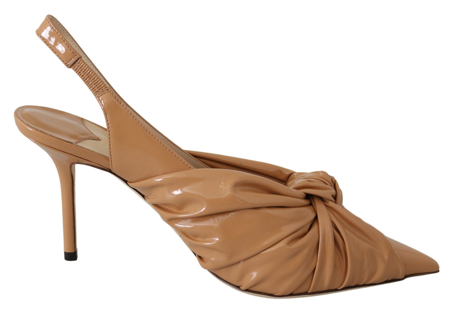 Jimmy Choo Caramel Brown Leather Annabell 85  Pumps | Fashionsarah.com