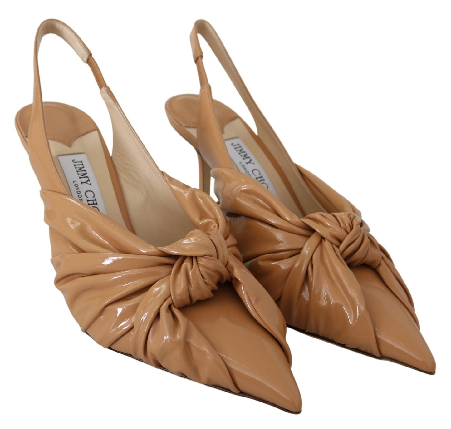 Jimmy Choo Caramel Brown Leather Annabell 85  Pumps | Fashionsarah.com